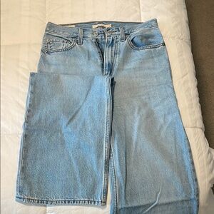 Levi's Light Blue High-Rise Straight Jeans